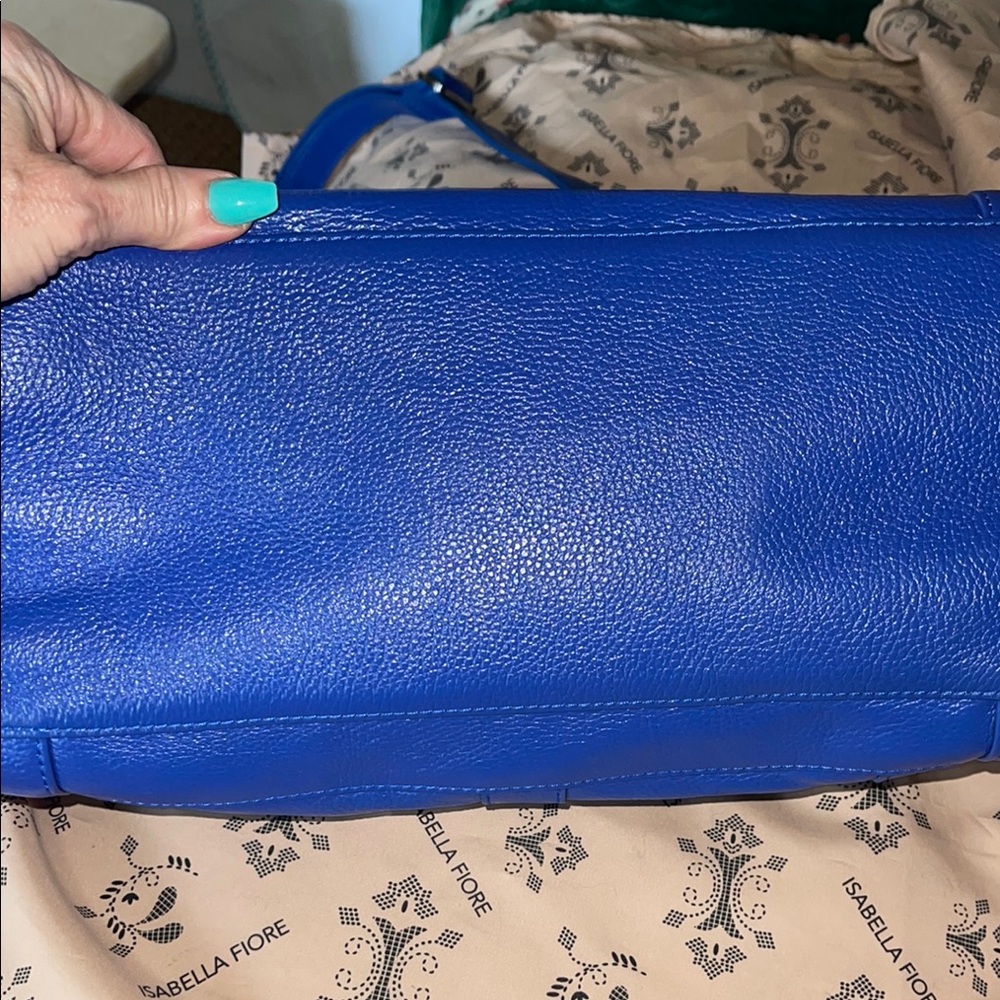 Blue Leather Women's Bag Isabella fiore - Picture 8 of 16